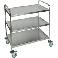 Shelf Cart, 3 Tiers, 21" W x 37" H x 23-1/2" D, 200 lbs. Capacity Infinity Industrial Services Inc.