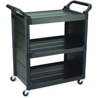 Bussing Cart with End Panels, 3 Tiers, 18-5/8" x 36-5/8" x 33-5/8", 150 lbs. Capacity Infinity Industrial Services Inc.