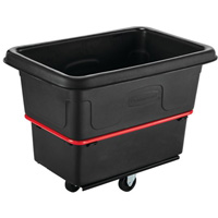 Chariot utilitaire &agrave; usage intensif, Plastique recycl&eacute; noir, 26"/38-3/8" lo x 26"/38-2/5" la x 28-1/4"/28-3-10" h, Volume 8 pi³, Capacit&eacute; 700 lb Infinity Industrial Services Inc.