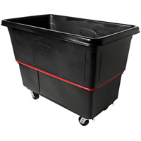 Heavy-Duty Utility Truck, Black Recycled Plastic, 59"/34-5/8" L x 34"/59-1/64" W x 42-1/16"/42-7/8" H, 27 cu. ft. Volume, 1200 lbs. Capacity Infinity Industrial Services Inc.