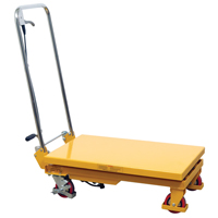 Hydraulic Scissor Lift Table, 17.75" L x 27.5" W/27-1/2" L x 17-3/4" W, Steel, 330 lbs. Capacity Infinity Industrial Services Inc.