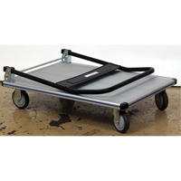 Folding Handle Platform Truck, Aluminum, 350 lbs., 29" L x 18-1/2" W, 34-1/2" High Infinity Industrial Services Inc.