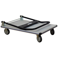 Folding Handle Platform Truck, Aluminum, 550 lbs., 35-1/2" L x 24" W, 35-1/2" High Infinity Industrial Services Inc.