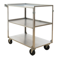 Chariots &agrave; tablette, 3 Tiers, 21" la x 37-1/4" h x 35-1/8" p, Capacit&eacute; 500 lb Infinity Industrial Services Inc.