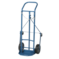 Professional Gas Cylinder Truck CC-1, Mold-on Rubber Wheels, 9" W x 7-1/4" L Base, 250 lbs. Infinity Industrial Services Inc.