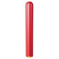 Ribbed Bollard Cover, 6" Dia. x 56" L, Red Infinity Industrial Services Inc.