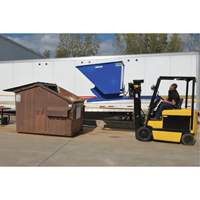 Self-Dumping Hopper, Steel, 3 cu.yd., Blue Infinity Industrial Services Inc.