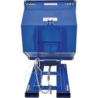 Self-Dumping Hopper, Steel, 1 cu.yd., Blue Infinity Industrial Services Inc.