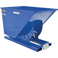 Self-Dumping Hopper, Steel, 1 cu.yd., Blue Infinity Industrial Services Inc.