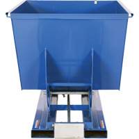 Self-Dumping Hopper, Steel, 1-1/2 cu.yd., Blue Infinity Industrial Services Inc.