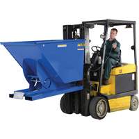 Self-Dumping Hopper, Steel, 1-1/2 cu.yd., Blue Infinity Industrial Services Inc.