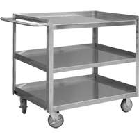 Chariot avec tablettes de calibre industriel, 3 Tiers, 24-1/8" la x 35" h x 42" p, Capacit&eacute; 1200 lb Infinity Industrial Services Inc.