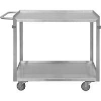 Industrial Grade Shelf Cart, 2 Tiers, 22-1/2" W x 34" H x 42-7/16" D, 600 lbs. Capacity Infinity Industrial Services Inc.