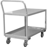 Industrial Grade Low Profile Shop Cart, 2 Tiers, 24-1/8" W x 40-3/4" D x 38-1/8" H, 1200 lbs. Cap. Infinity Industrial Services Inc.