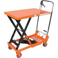 Hydraulic Scissor Lift Table, 27-1/2" L x 17-3/4" W, Steel, 330 lbs. Capacity Infinity Industrial Services Inc.