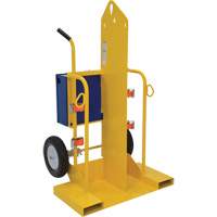 Welding Cylinder Torch Cart, Foam-Filled Wheels, 24" W x 19-1/2" L Base, 500 lbs. Infinity Industrial Services Inc.