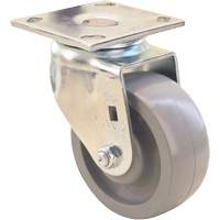 Max9 Caster, Swivel, 5" (127 mm), Envirothane Grey-WOW, 1000 lbs. (453.6 kg.) Infinity Industrial Services Inc.