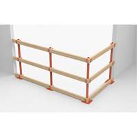 ProGuards Temporary Guard Rail Posts, 8" W x 39" H, Orange Infinity Industrial Services Inc.