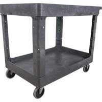 Chariot utilitaire pour l'entretien, 2 tiers, 24-5/8" x 32-1/2" x 40", Capacit&eacute; 550 lb Infinity Industrial Services Inc.