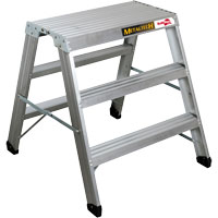 Poste de travail chevalet de sciage portatif, Cadre Aluminium, 12-1/4" p x 36" h Infinity Industrial Services Inc.