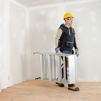 Poste de travail chevalet de sciage portatif, Cadre Aluminium, 12-1/4" p x 48" h Infinity Industrial Services Inc.