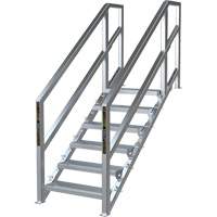 SmartStairs 6-10 Steps Modular Construction Stair System, 75" H Infinity Industrial Services Inc.