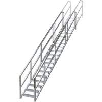 SmartStairs 17-21 Steps Modular Construction Stair System, 157-1/2" H Infinity Industrial Services Inc.
