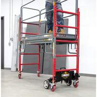 Complete Motorized Buildman 6' Baker Scaffold Kit, 31" D x 118-3/4" H Infinity Industrial Services Inc.