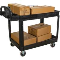 Utility Cart, 2 Tiers, 25-5/8" x 33-1/2" x 43-3/4", 550 lbs. Capacity Infinity Industrial Services Inc.