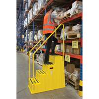 Industrial Step Stool, 4 Steps, 44" x 22-1/4" x 65-1/8" High Infinity Industrial Services Inc.