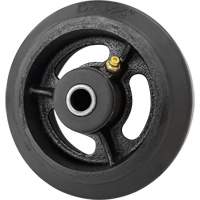 Mold-On Rubber Wheel, 5'' (127 mm) Dia. x 1-1/2" (38 mm) W, 400 lbs. (181 kg.) Capacity Infinity Industrial Services Inc.