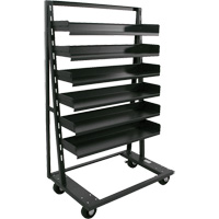 Single-Sided Heavy Duty A-Frame Cart with 6 Trays, 38" x 25" x 63", 2500 lbs. Capacity Infinity Industrial Services Inc.