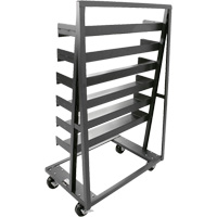 Single-Sided Heavy Duty A-Frame Cart with 6 Trays, 38" x 25" x 63", 2500 lbs. Capacity Infinity Industrial Services Inc.