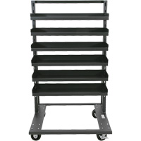 Single-Sided Heavy Duty A-Frame Cart with 6 Lipped Trays, 38" x 25" x 63", 2500 lbs. Capacity Infinity Industrial Services Inc.