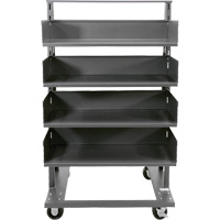 Single-Sided Heavy Duty A-Frame Cart with 4 Large Trays, 38" x 25" x 63", 2500 lbs. Capacity Infinity Industrial Services Inc.