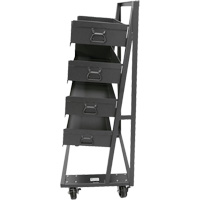 Single-Sided Heavy Duty A-Frame Cart with 4 Large Trays, 38" x 25" x 63", 2500 lbs. Capacity Infinity Industrial Services Inc.