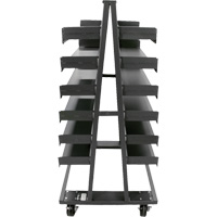 Double-Sided Heavy Duty A-Frame Cart with 12 Trays, 38" x 30" x 63", 2500 lbs. Capacity Infinity Industrial Services Inc.