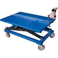 Manual Scissor Lift Table, 37-3/8" L x 23-5/8" W, Steel, 660 lbs. Capacity Infinity Industrial Services Inc.