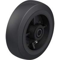 Roue en caoutchouc noir sur noyau en fonte Infinity Industrial Services Inc.