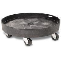 Socle roulant pour contenant &agrave; d&eacute;chets, Poly&eacute;thyl&egrave;ne, Noir Infinity Industrial Services Inc.