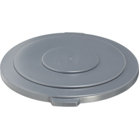 Round Brute&reg; Tops, Flat Lid, Plastic/Polyethylene, Fits Container Size: 26-1/2" Dia. Infinity Industrial Services Inc.