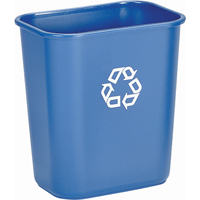 Recycling Container , Deskside, Plastic, 28-1/8 US Qt. Infinity Industrial Services Inc.