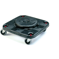 Socles roulants  Brute, carr&eacute;s, Poly&eacute;thyl&egrave;ne, Noir Infinity Industrial Services Inc.