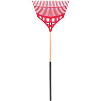 Leaf Rake, 24" Blade, Wood Handle, Plastic Blade Infinity Industrial Services Inc.