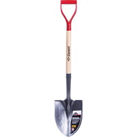 Pro Round Point Shovel, Tempered Steel Blade, Wood, D-Grip Handle Infinity Industrial Services Inc.