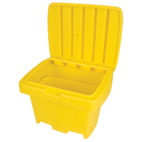 Heavy-Duty Outdoor Salt and Sand Storage Container, 30" x 24" x 24", 5.5 cu. Ft., Yellow Infinity Industrial Services Inc.