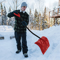 Yukon Snow Shovel, Polypropylene Blade, 18" Wide, Ergonomic D-Grip Handle Infinity Industrial Services Inc.