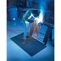 WeldSafe&reg; No. 447 Matting, Rubber, 75' L, 2' W x 9/16" Thick, Black Infinity Industrial Services Inc.