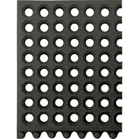 24/Seven&reg; Matting, Rubber, 3' W x 3' L, 5/8" Thick, Black Infinity Industrial Services Inc.