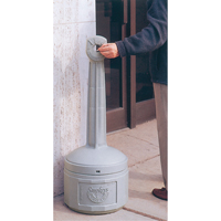 Smokers Cease-Fire&reg; Cigarette Butt Receptacle, Free-Standing, Plastic, 4 US gal. Capacity, 38-1/2" Height Infinity Industrial Services Inc.